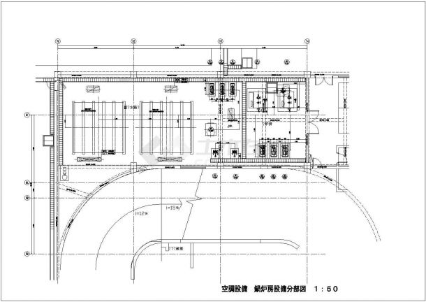 【甘肃】某工程锅炉房设计施工图纸-图二