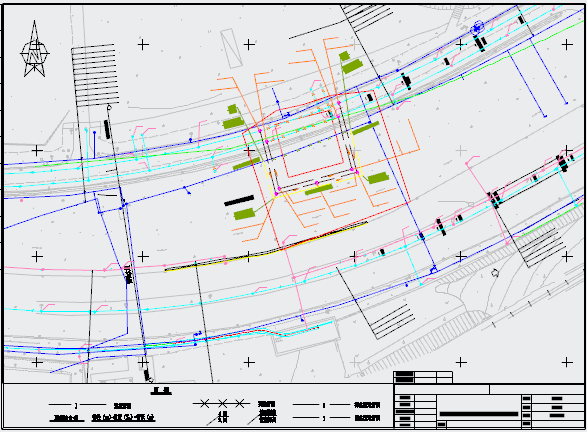某市地铁给排水改造管线综合设计施工图_图1