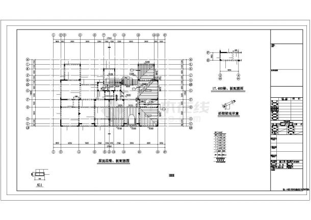 [安徽]地上5F+1层抗震墙结构多层住宅楼结构施工图-图一