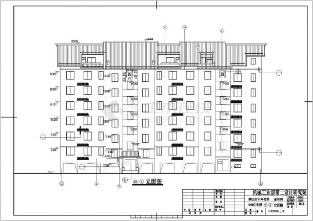 滨江区某中兴花园26层住宅楼建筑设计CAD施工图-图二