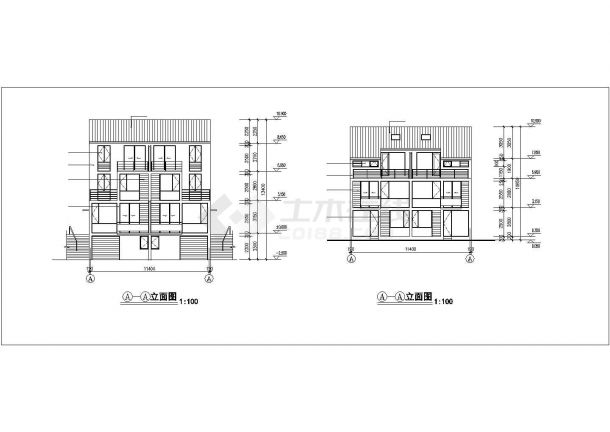 某地区水岸风华E型住宅楼建筑设计CAD施工图-图一