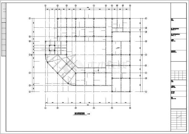 [江西]地上四层现浇框架结构办公楼结构施工图-图一