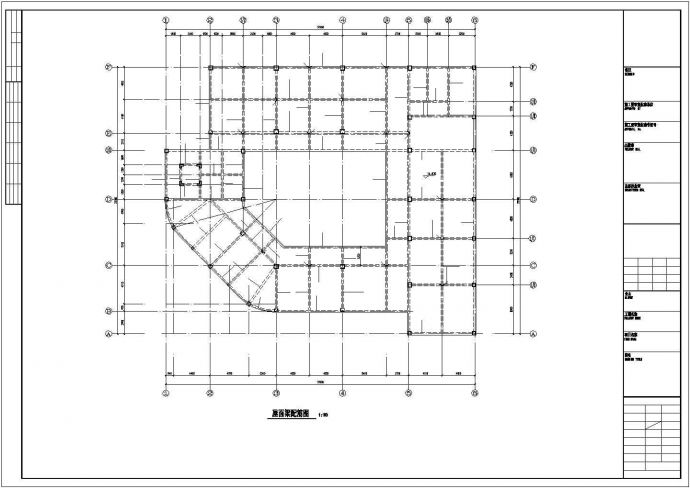 [江西]地上四层现浇框架结构办公楼结构施工图_图1