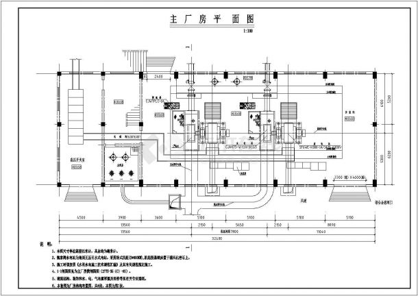某水电站厂房建筑设计cad全套施工图-图二