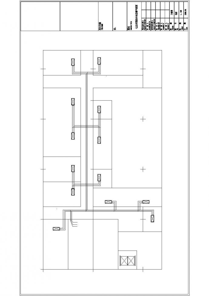 多联机和风冷机系统设计cad施工图_图1