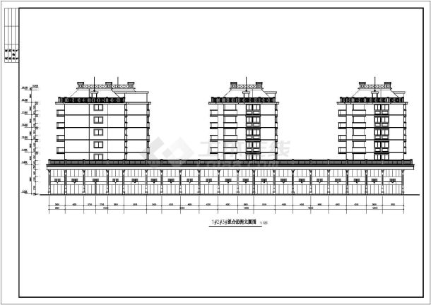 某南港方案住宅建筑设计cad施工图-图二