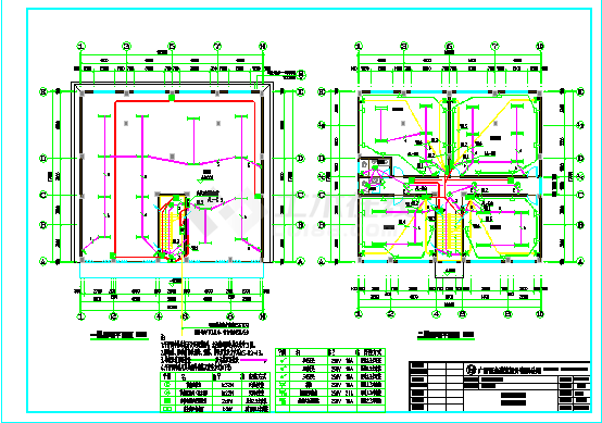 多层住宅楼电气设计施工图纸-图一