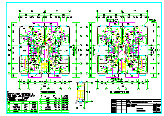 多层住宅楼电气设计施工图纸-图二