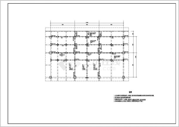 某碳纤维加固工程结构施工图-图一