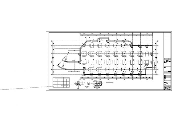 [湖南]地下单层框架结构独立车库结构施工图_图1