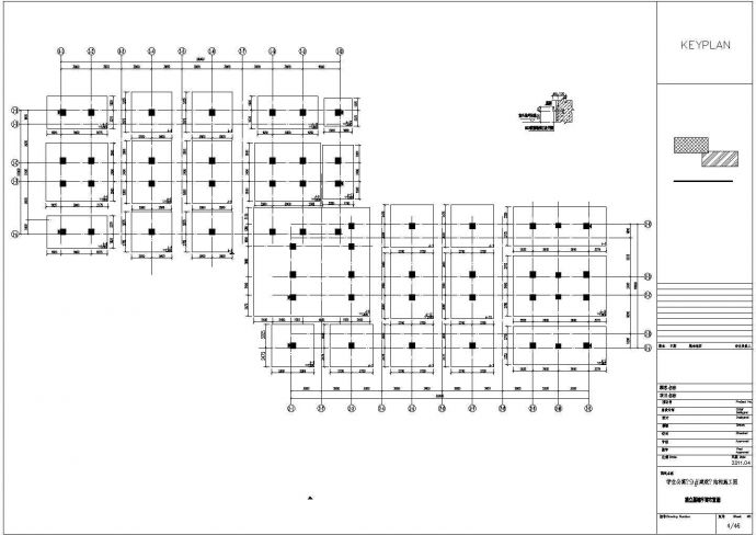 五层与六层纯框架结构学生公寓结构施工图（灾后重建项目）_图1
