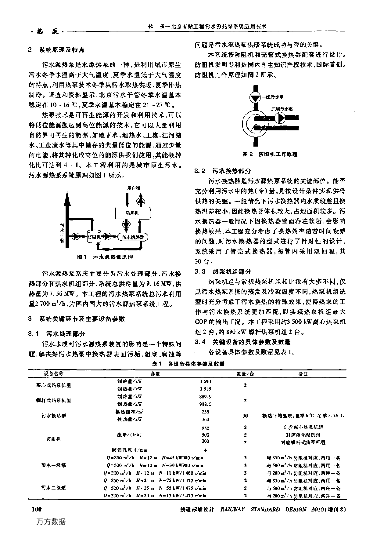 北京南站工程污水源热泵系统应用技术-图二