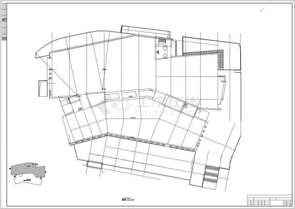 造型独特艺术博物馆建筑及结构施工图（含钢结构计算书 计算模型）-图二