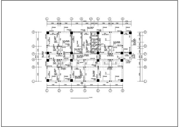 9层框剪结构宾馆结构施工图-图一