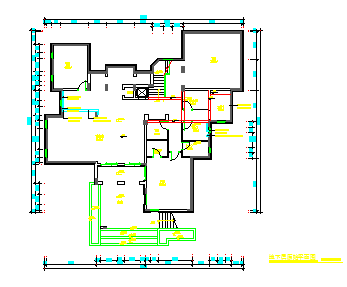 两层现代高尔夫别墅室内设计施工图