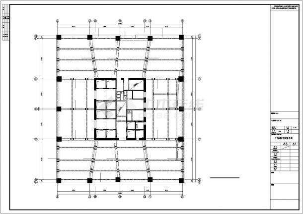 150m框架-核心筒办公楼结构施工图-图一