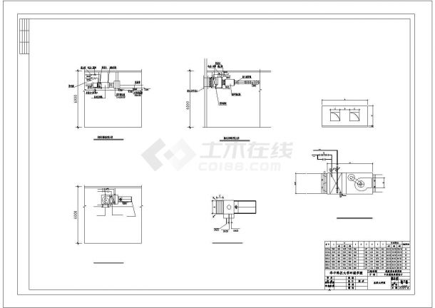 某仓储商场中央空调整套系统设计cad方案图-图二