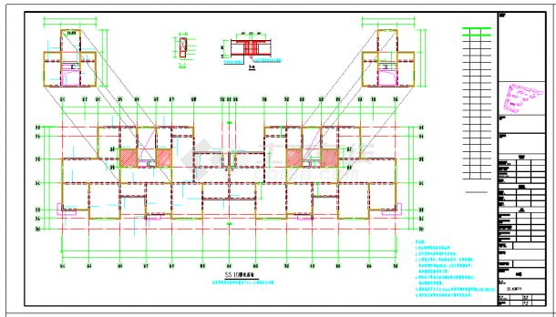 【浙江】18层剪力墙结构住宅结构施工图纸-图一