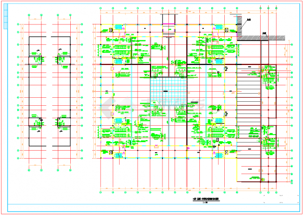 某电子电器物流港中央空调设计cad施工图-图二