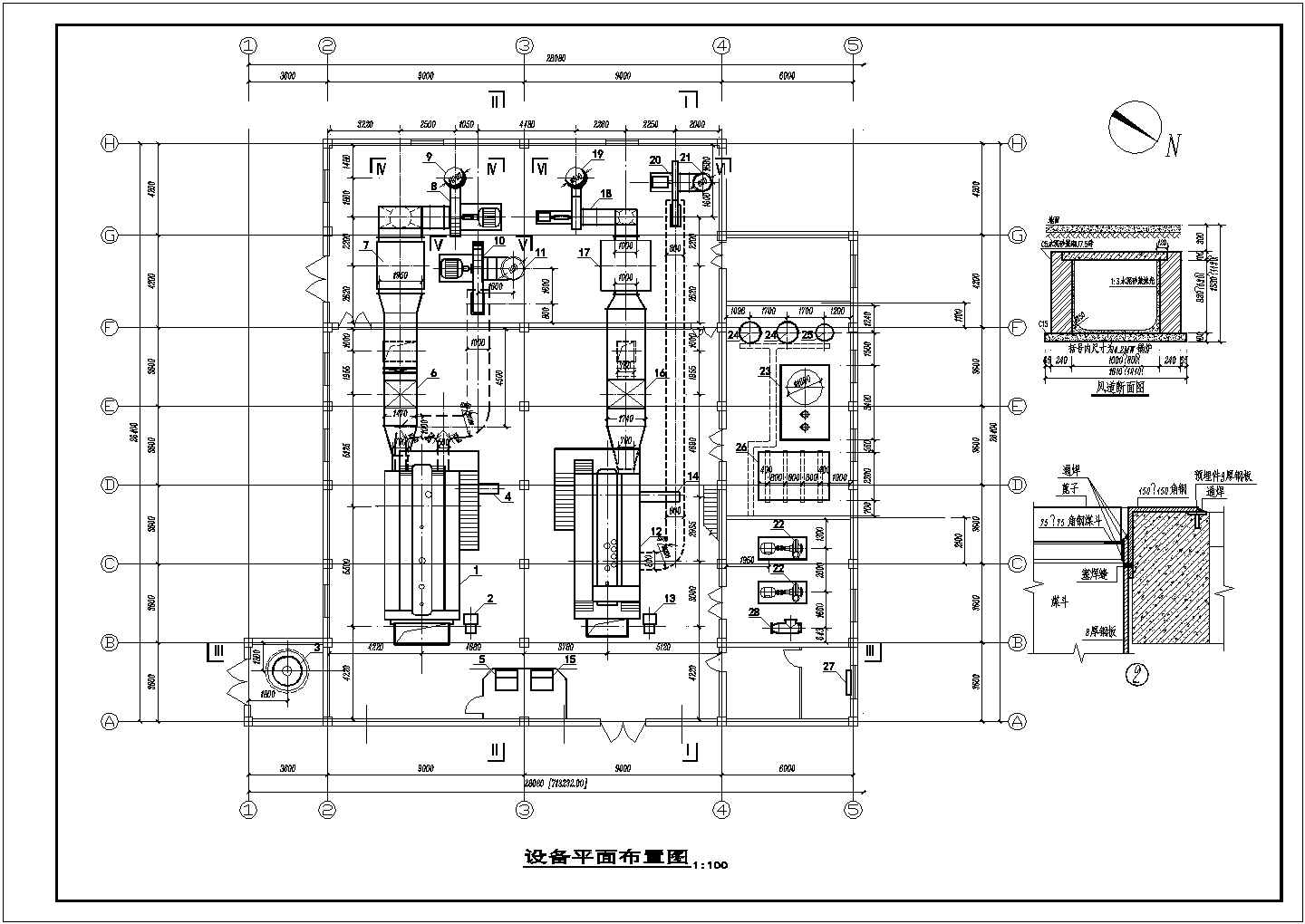 【新疆】某热水锅炉房设计施工图纸