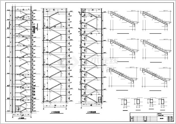 [湖南]地上24层框架核心筒结构商务楼结构施工图-图一