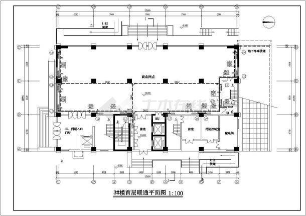 某高层住宅楼采暖、防排烟cad设计施工图-图二