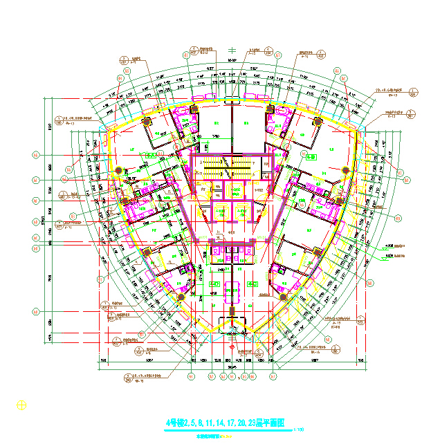 某滨江小区住宅楼建设工程参考CAD图纸_图1