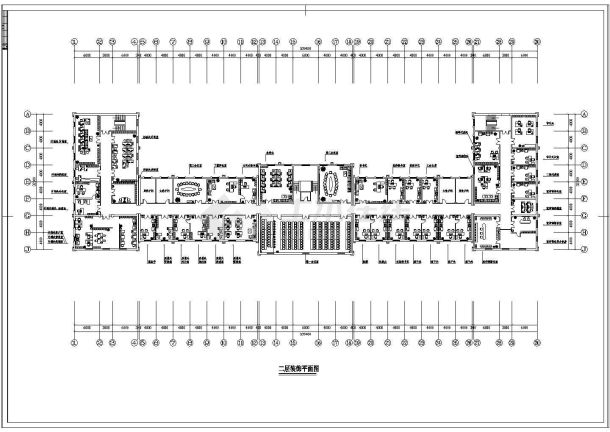 现代办公楼室内装饰工程设计施工图-图一