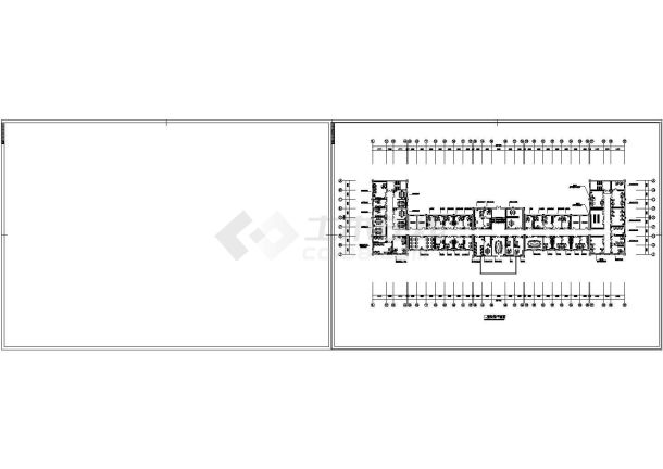 现代办公楼室内装饰工程设计施工图-图二