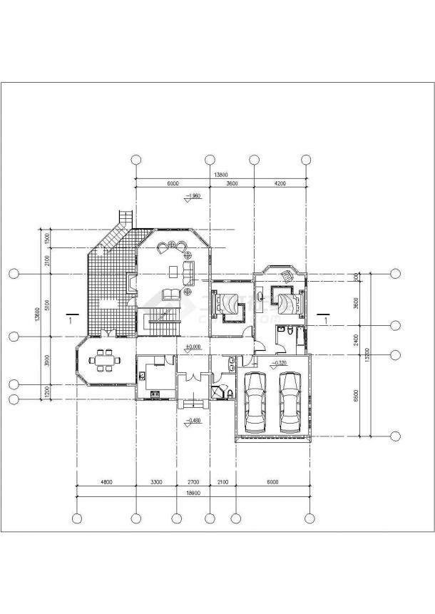 精美独栋别墅建筑方案规划图-图二