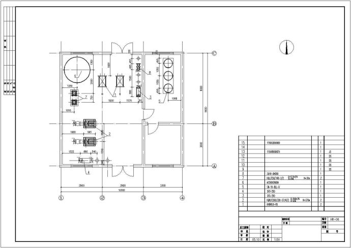 某换热站全套管道系统cad平面施工图纸_图1