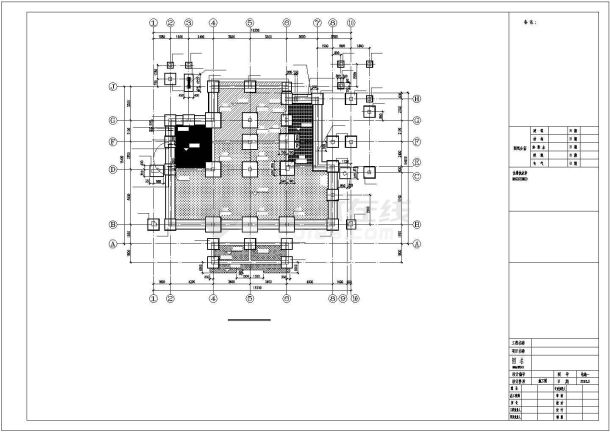 地上三层框架结构住宅楼改造加固结构施工图-图二