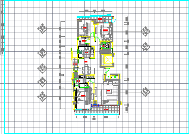 【浙江】长条形户型三居室样板房设计施工图-图一