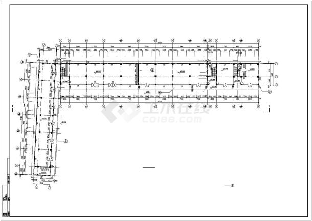 大学宿舍全套建筑cad施工图-图二