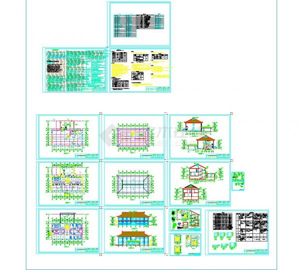 某地寺庙的仿古建筑，二层小楼-图二