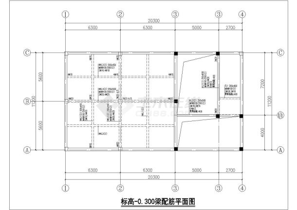 某经典的水池建筑结构布置图-图一