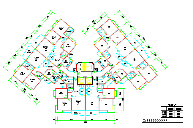 高层住宅楼户型经典设计图纸整理一_图1