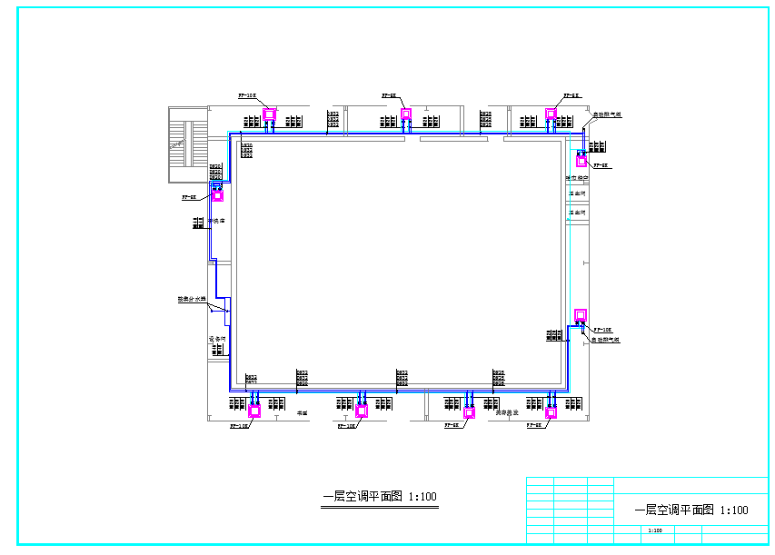 【北京】某练功房空调系统设计图纸