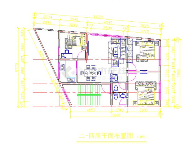 农村私人住宅建筑设计图纸-图二