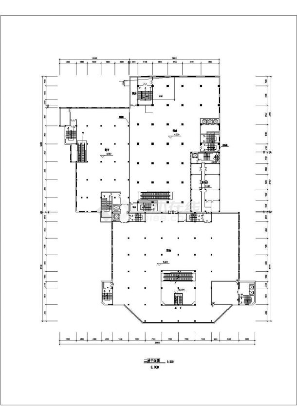 某地商场全套建筑施工图（共11张）-图二