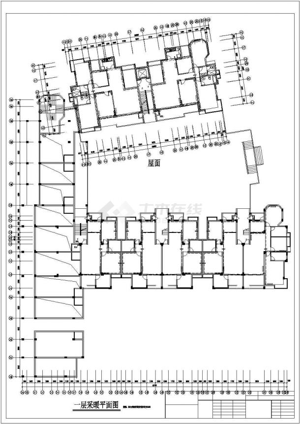 某小区经典六层住宅集中供热系统CAD-图二