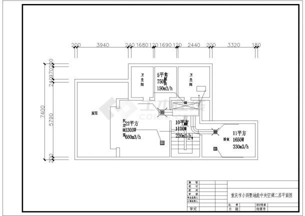 【重庆】某别墅中央空调系统设计图纸-图二