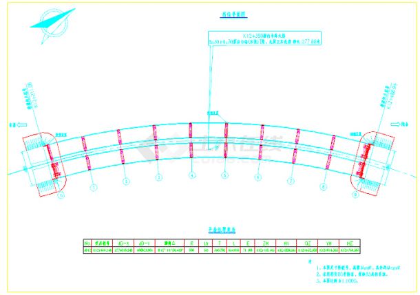 5x30+4x30预应力混凝土后张法T梁桥设计图（64张 先简直后连续）-图一