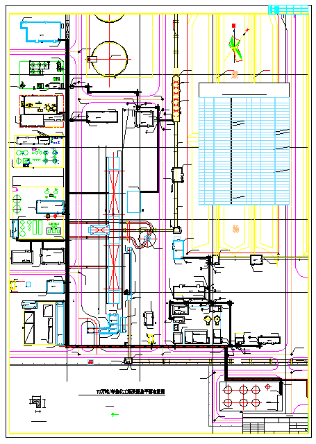 某焦化厂采暖外管平面设计施工图纸_图1