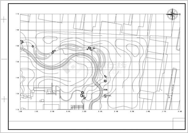  CAD construction drawing of a small garden landscape design - Figure 2