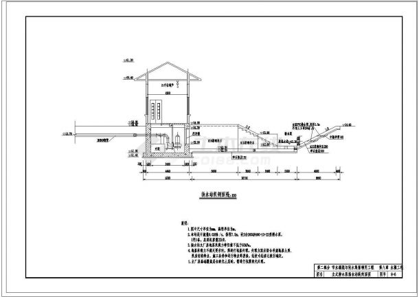 小型农田水利工程水源典型图设计（泵站 取水井 塘坝）-图二