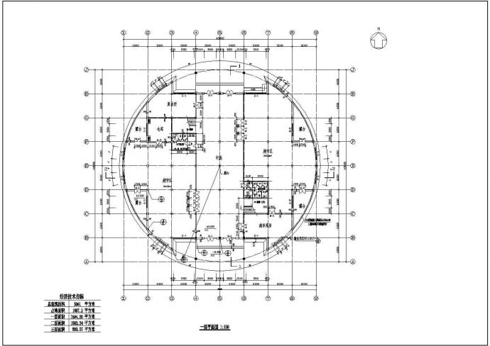 金河住宅小区社区会所建筑设计施工图_图1