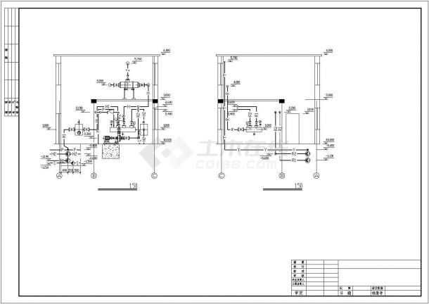 工程换热站供生活区采暖系统设计施工图（汽水混合器）-图一