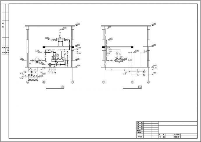 工程换热站供生活区采暖系统设计施工图（汽水混合器）_图1