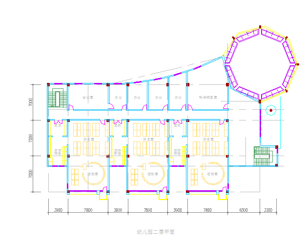 【江南】小区幼儿园建筑规划设计图_图1